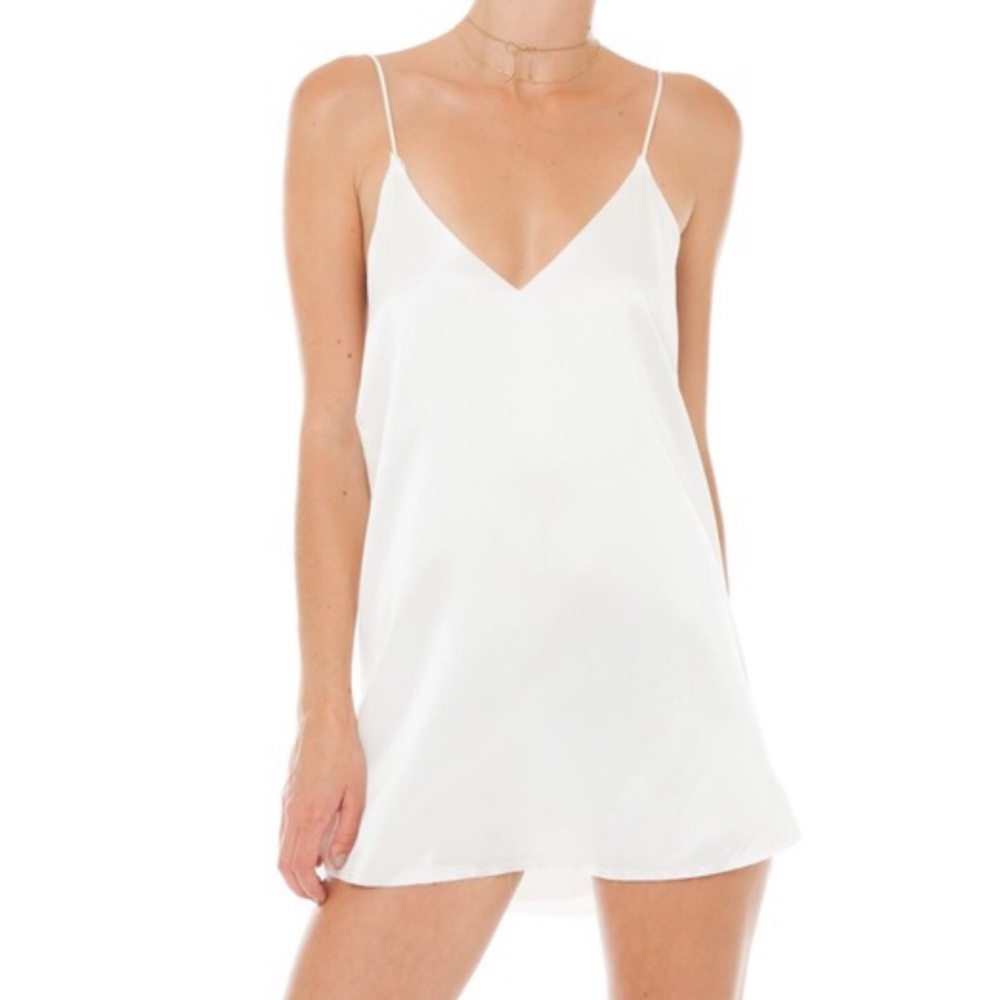 Are You Am I White Zillah Dress XS Long AYAI